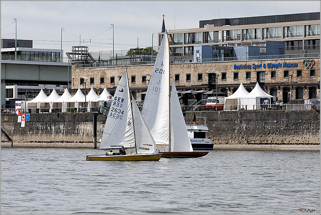 100 Jahre Rheinwoche 2022 - 1. Wettfahrt Porz - Hitdorf, 03.06.2022,